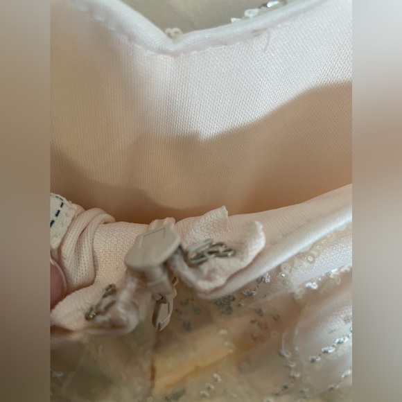 NWT Soieblu Stunning Champaign Blush Sequin Maxi Dress Sz Small Formal Occasion - Picture 8 of 16